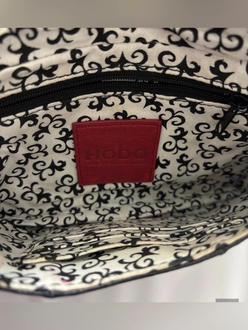 Hobo Black  Fold-Over Clutch Bag